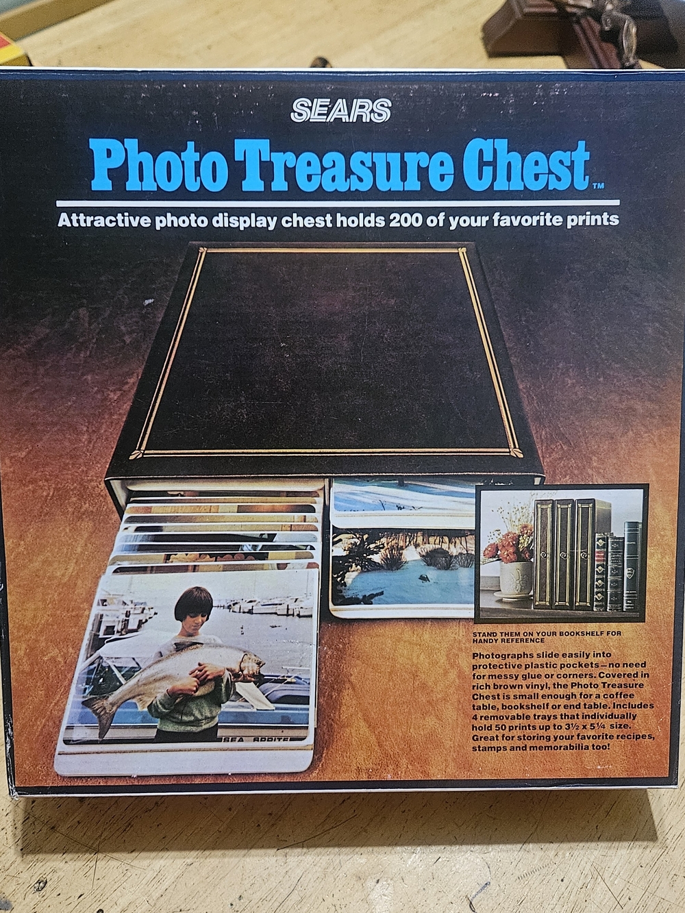 Sears Photo Treasure Chest - Black Photo Display Chest